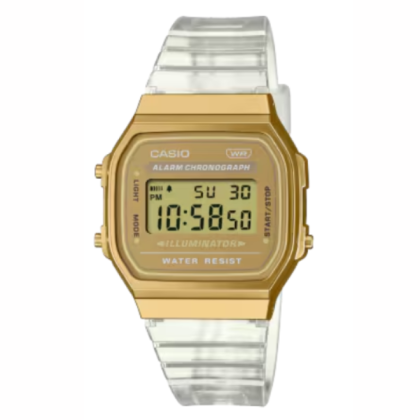 Casio Vintage A168XESG-9A Transparent Band Women / Men / Unisex Watch
